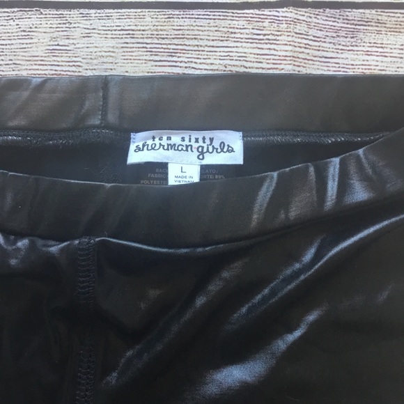 Ten Sixty Sherman Faux Leather Leggings Large - Picture 4 of 7